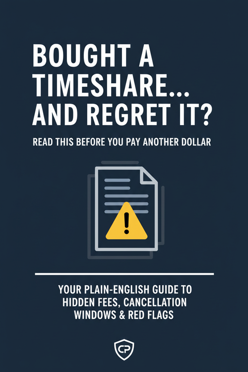 Cover of the Timeshare Consumer Protection PDF Guide